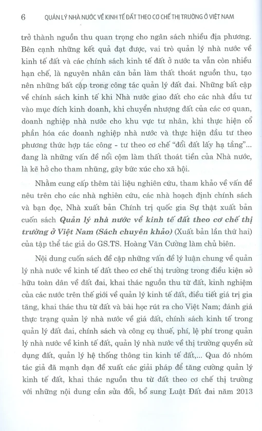 sách kinh tế đất theo thị trường việt nam